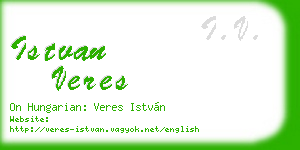 istvan veres business card
